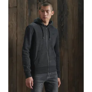 Superdry Orange Label Classic Zip Hood Black Snow