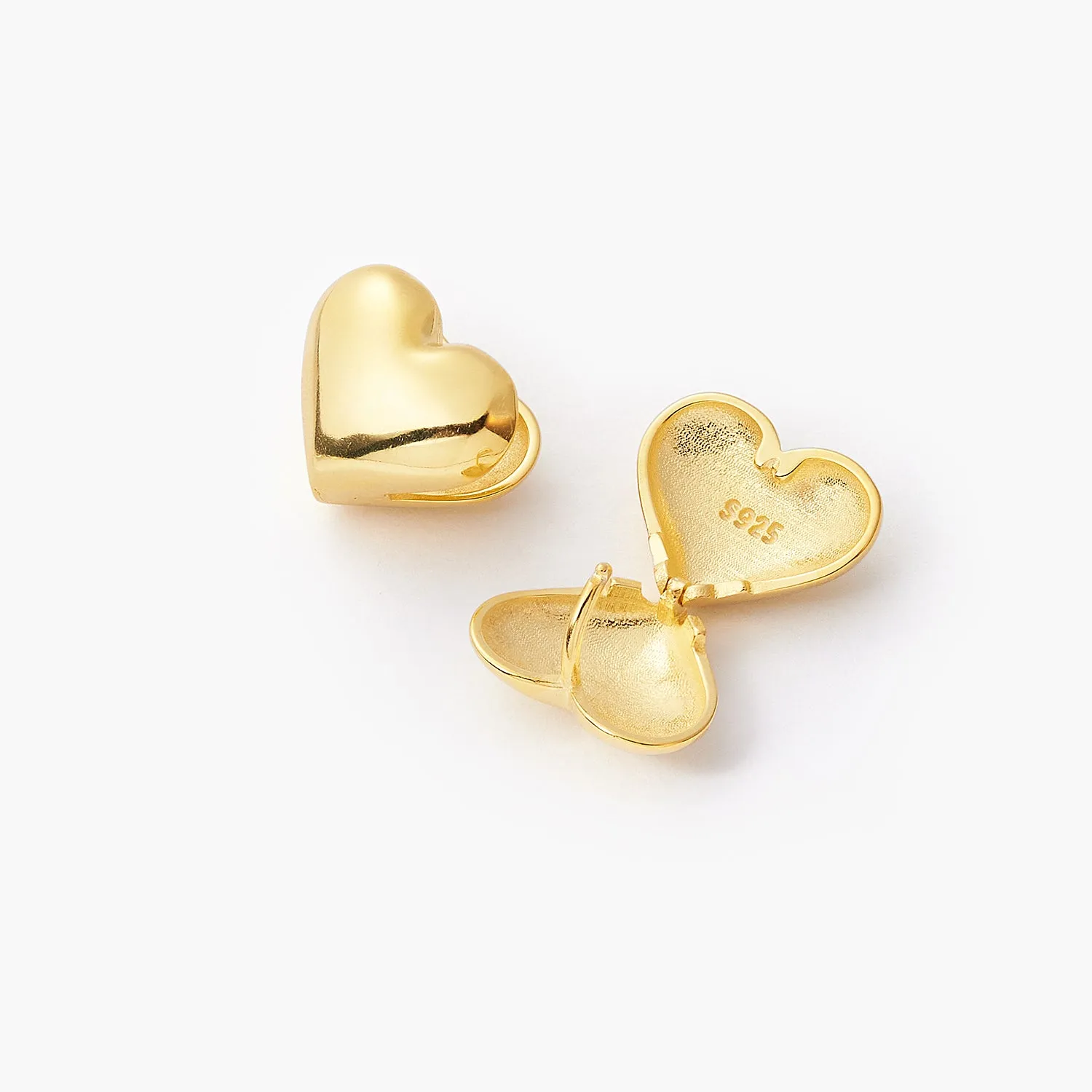 Sweetheart Hidden Hoop Earrings
