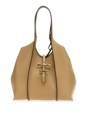 T timeless mini leather tote bag