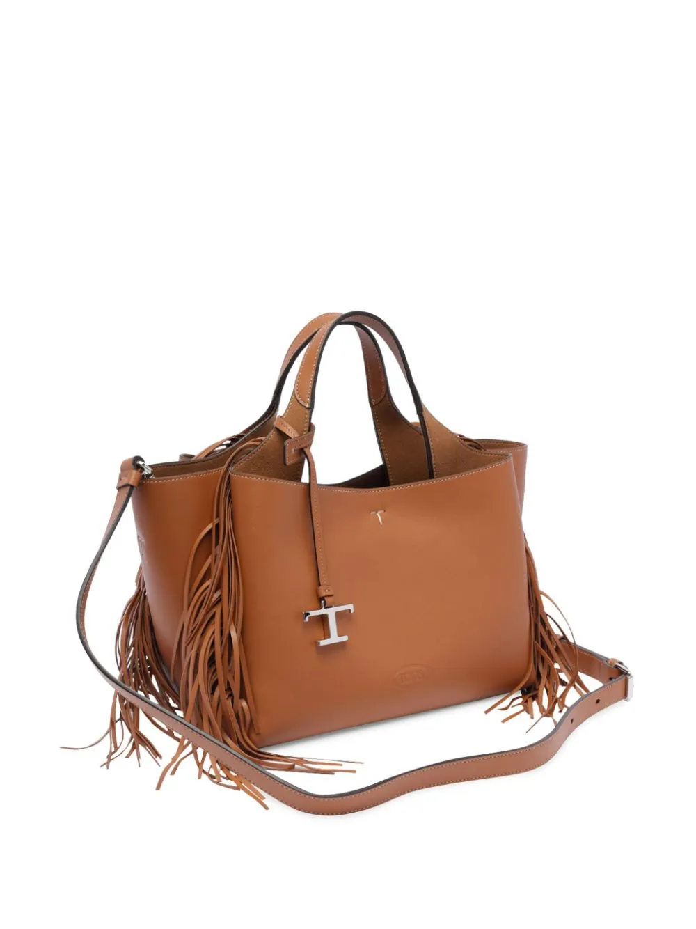 T timeless mini leather tote bag