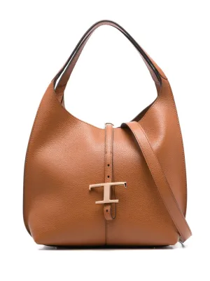 T timeless small leather shoulder bag