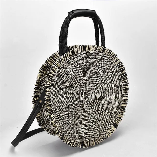Tassel Handbag Straw Bag