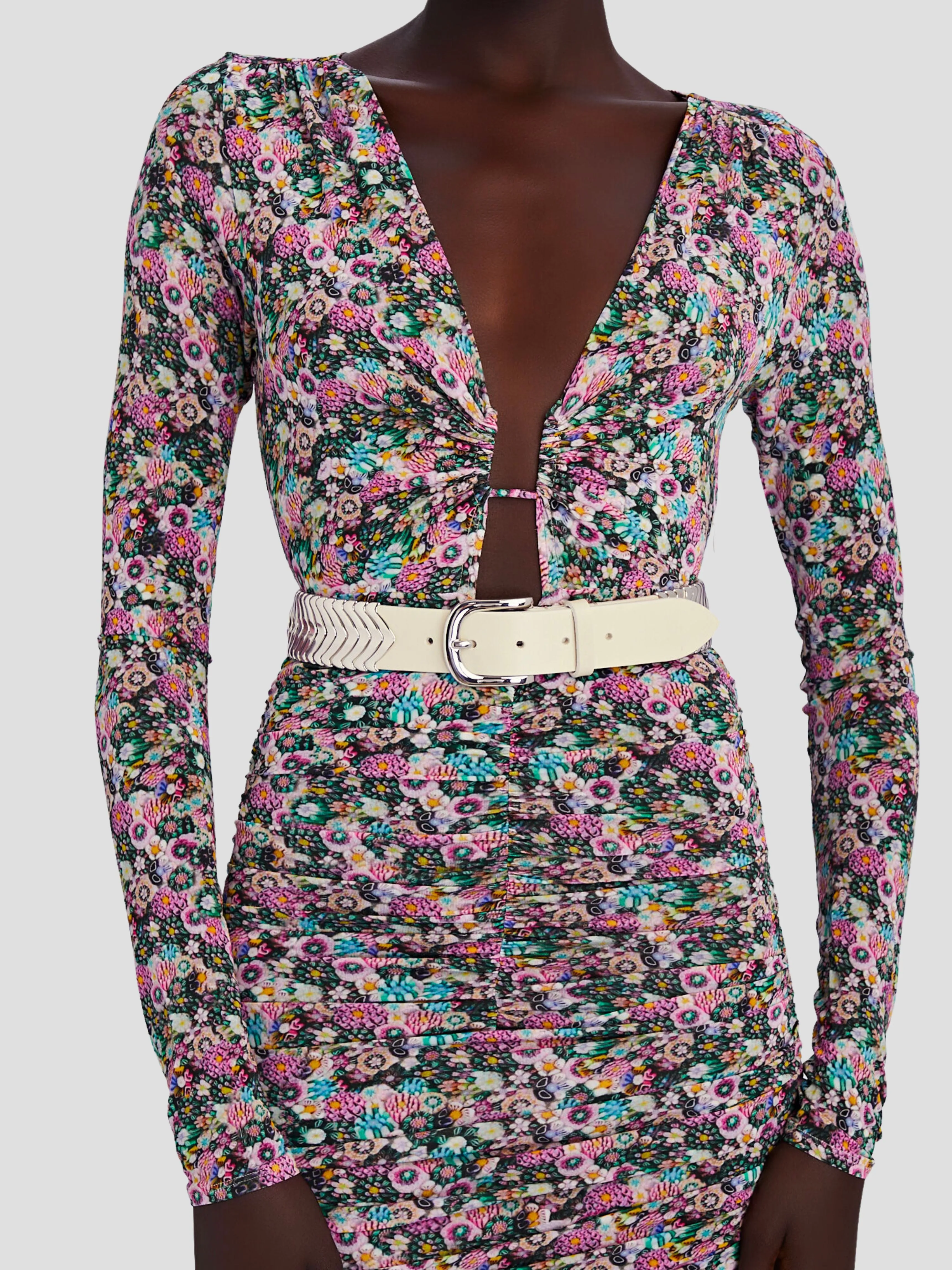 Tehora White Leather Belt