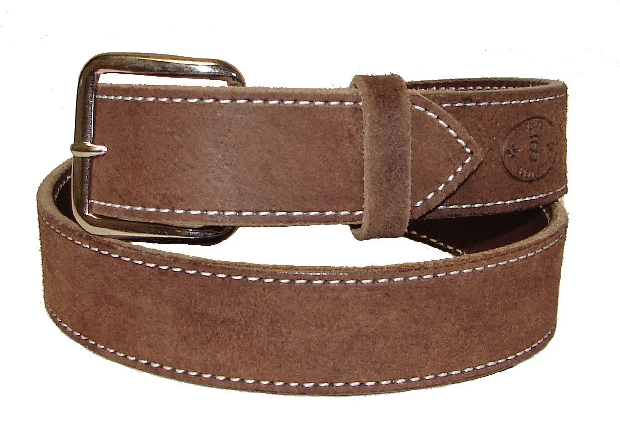 Texas Saddlery Brown Rough Out Belt