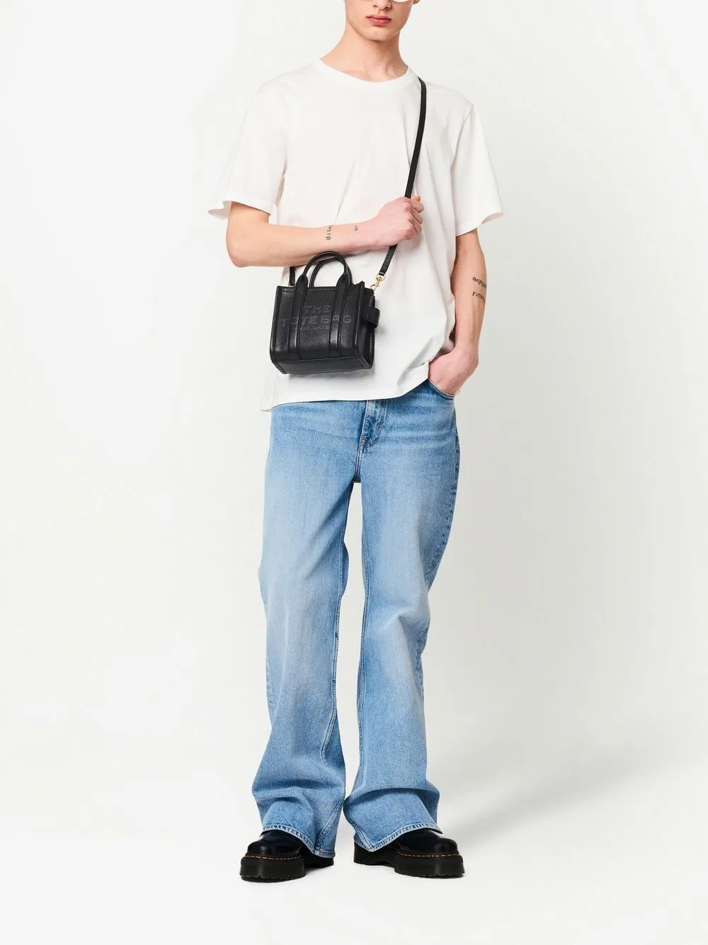 The crossbody tote leather tote
