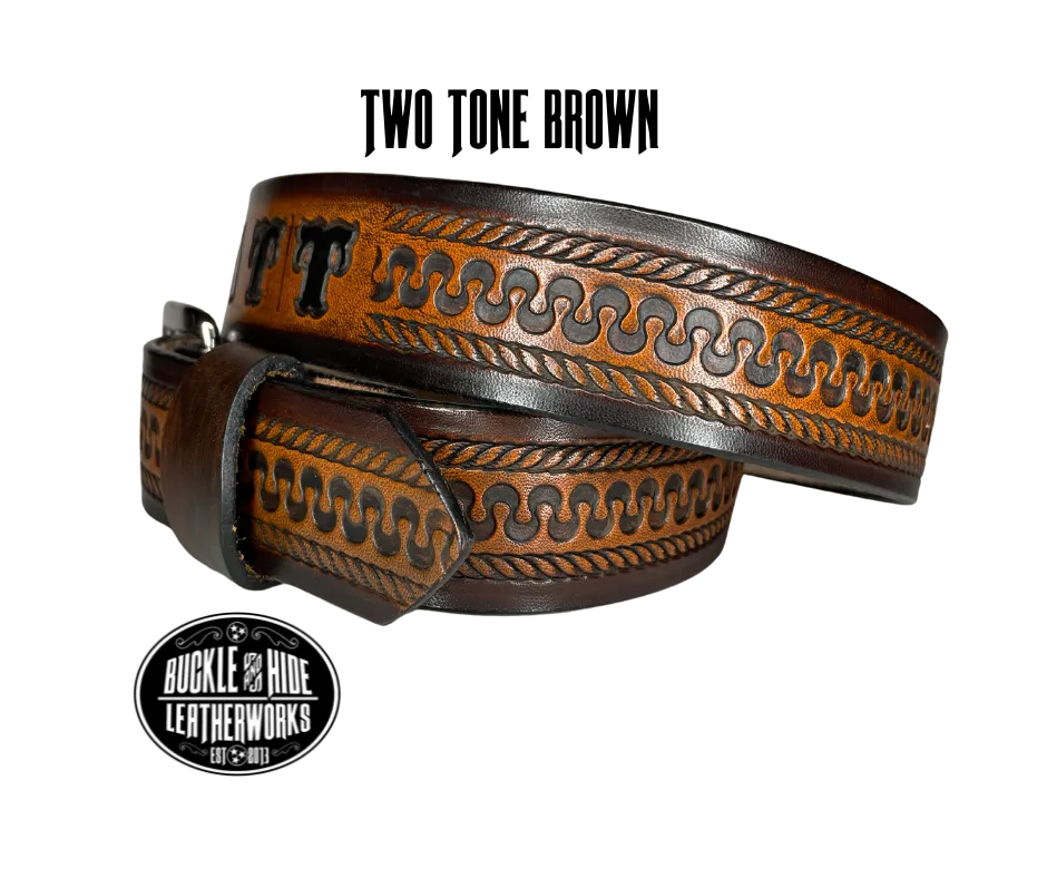The "Law Dawg" Name Leather Belt
