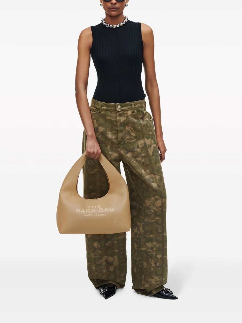 The sack leather hobo bag