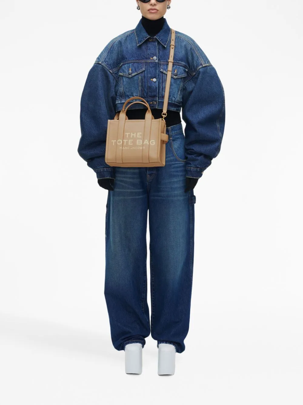 The tote bag small leather tote
