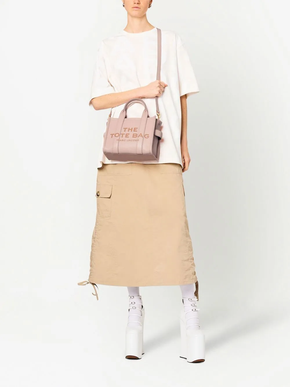 The tote bag small leather tote
