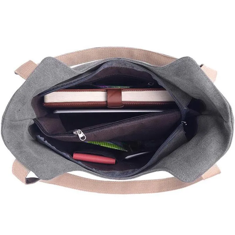 The tote canvas shoulder bag.