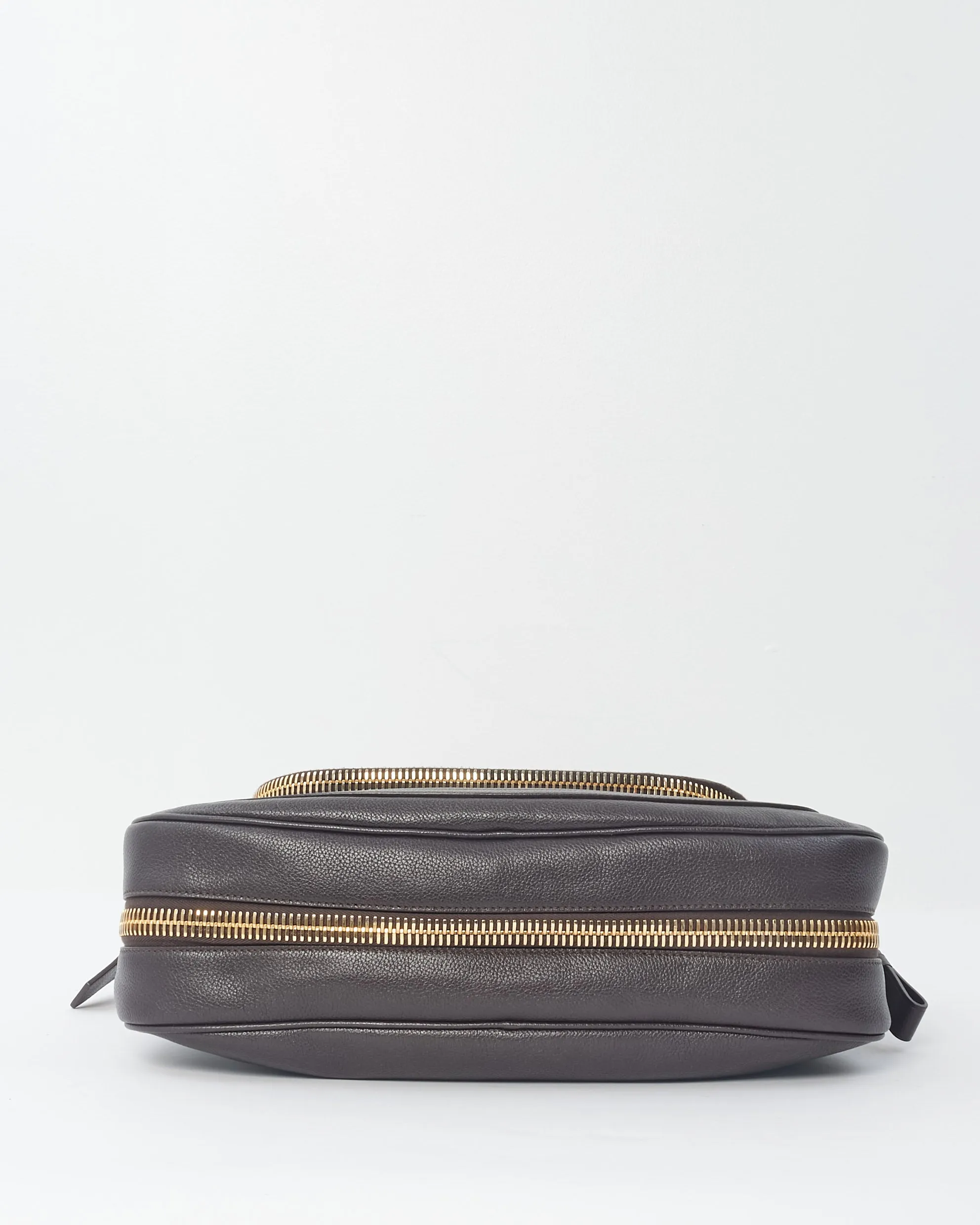 Tom Ford Brown Leather Jennifer Messenger Bag