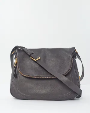 Tom Ford Brown Leather Jennifer Messenger Bag
