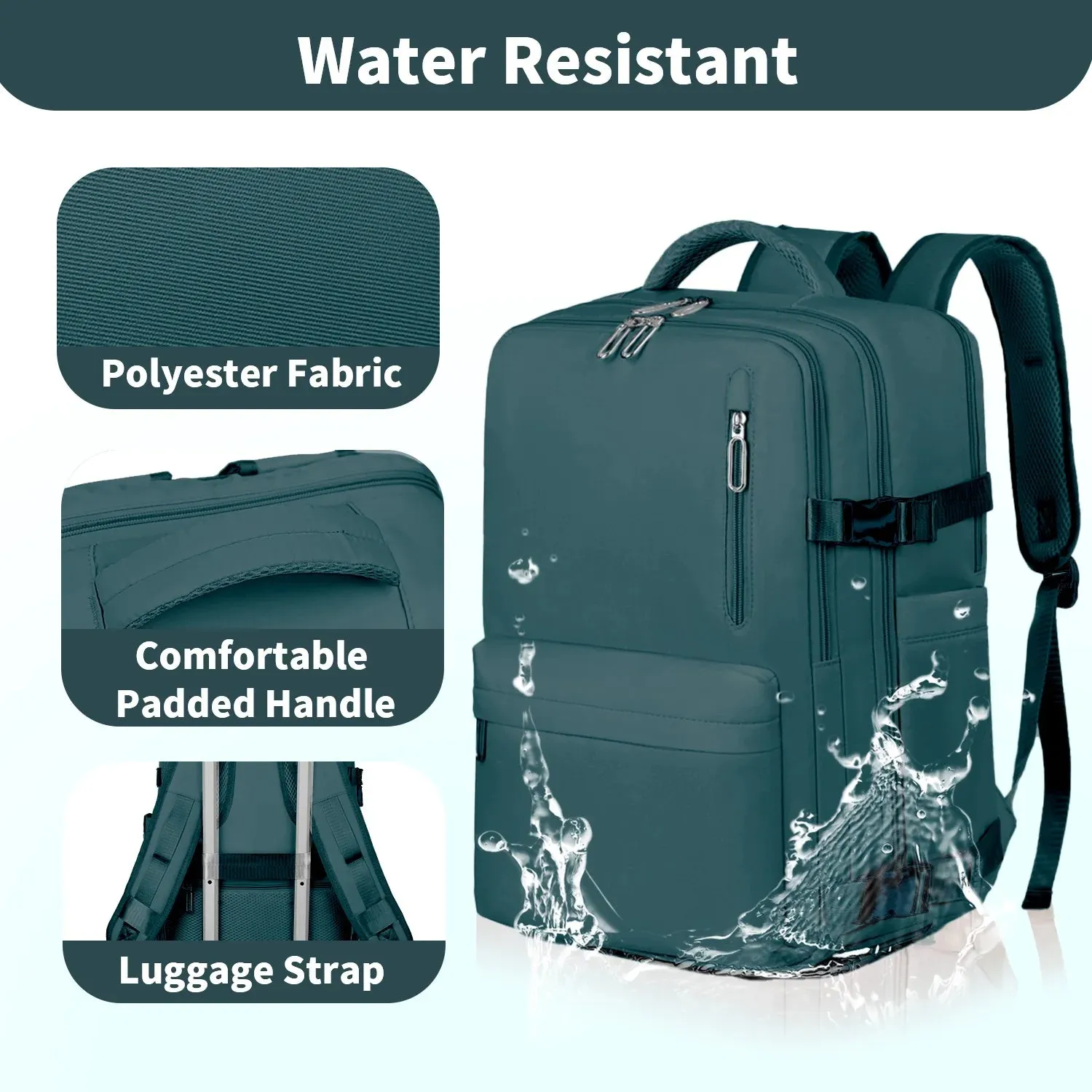 Travel Backpack For Men Women Carry On Traveling Bag with TSA Large Computer Pocket USB Port&Shoe