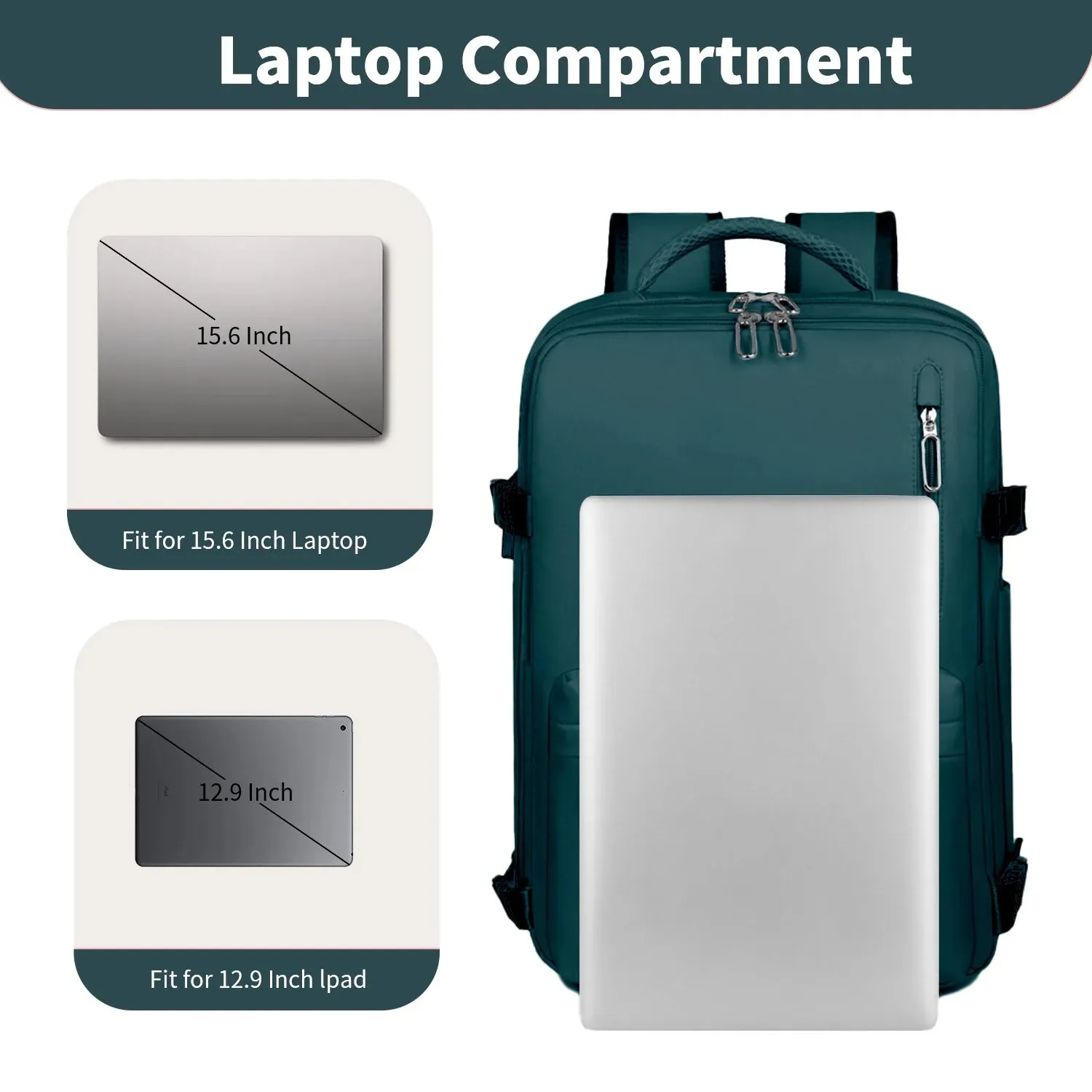 Travel Backpack For Men Women Carry On Traveling Bag with TSA Large Computer Pocket USB Port&Shoe