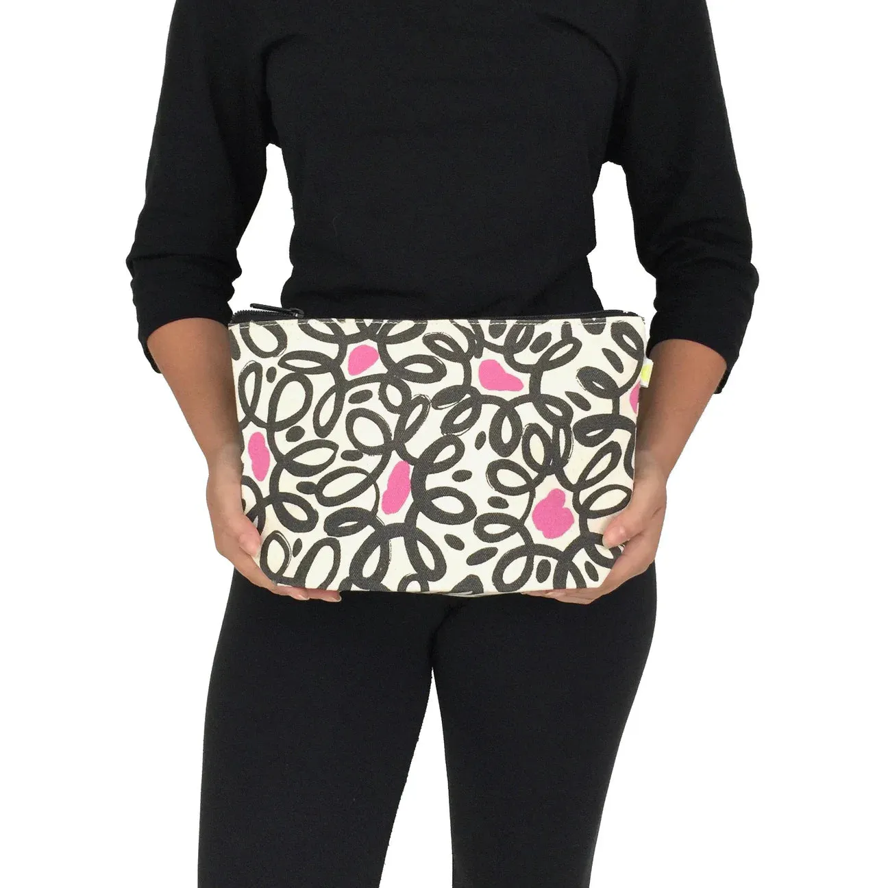 Travel Pouch L in Big Wheels Aqua