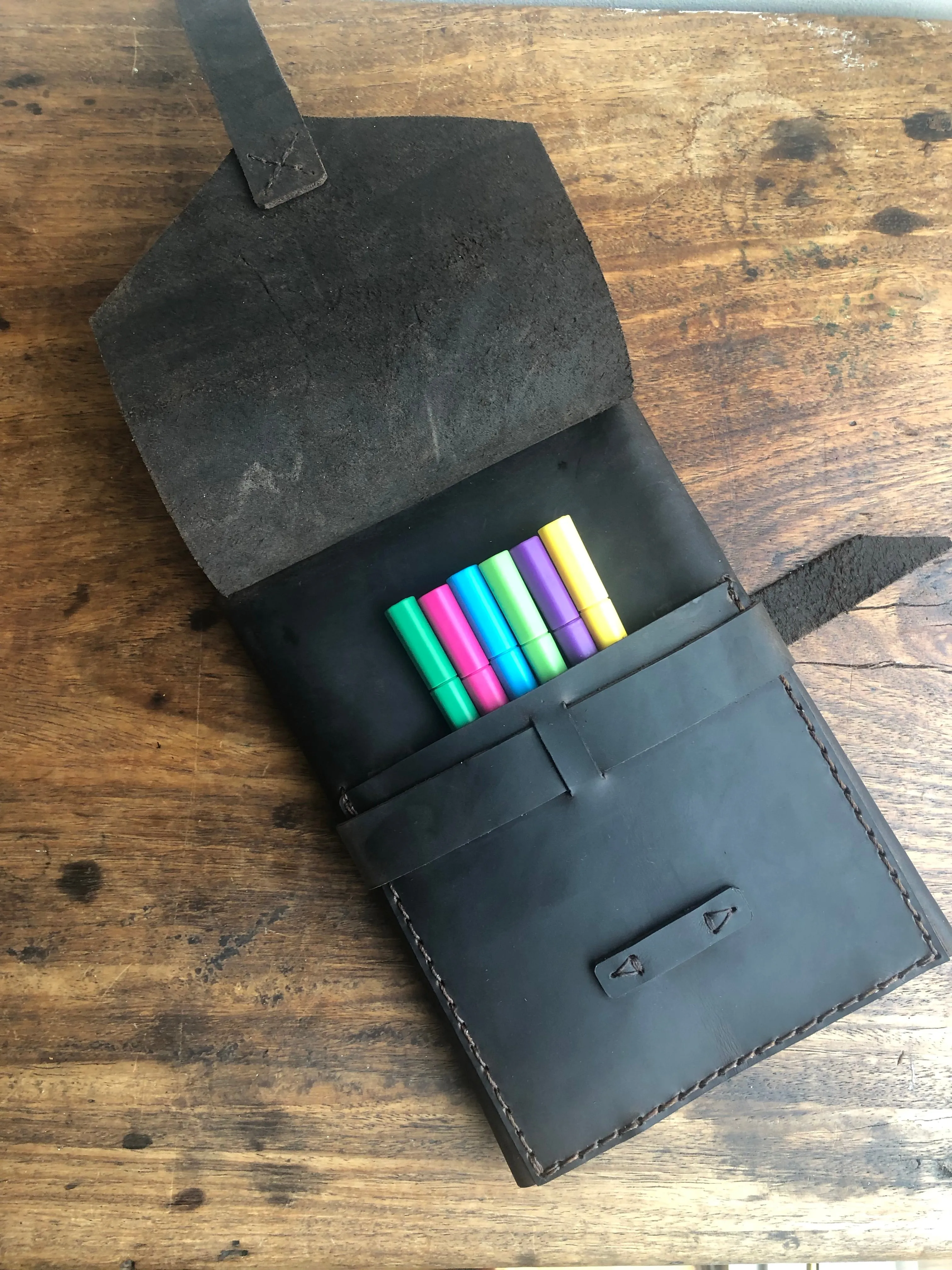 Travel sketchbook / Refillable Notebook / A5 Journal / Travel Notebook Organizer