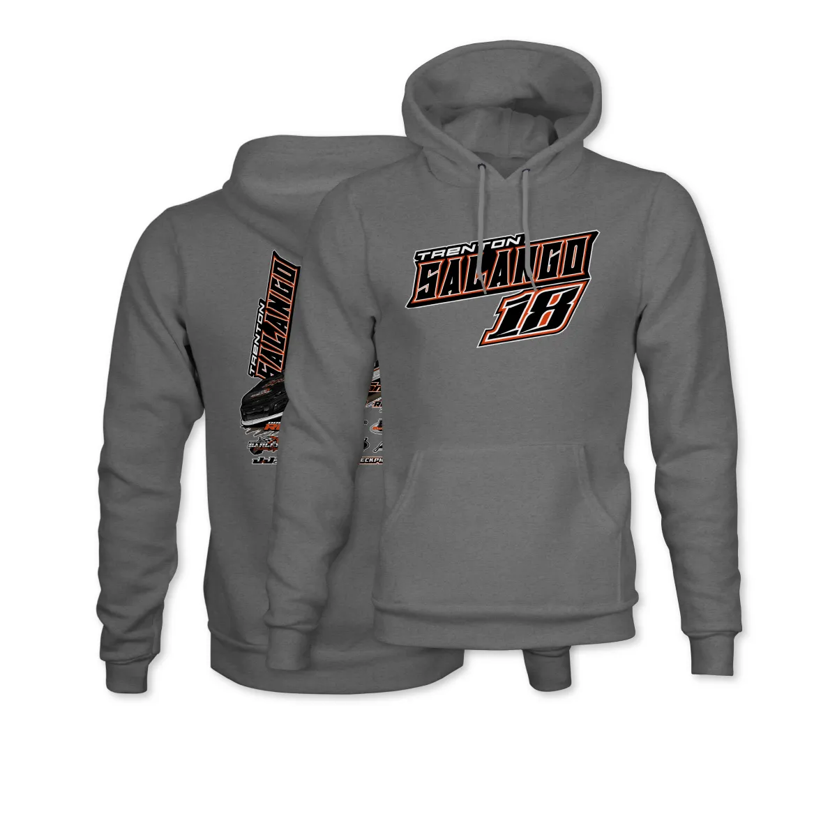 Trenton Salango Gunmetal 2025 Street Stock Champion Hoodie