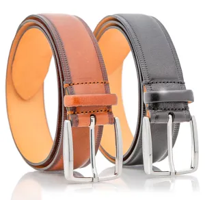 Tuscany Leather Belt - Cognac Hand Burnished