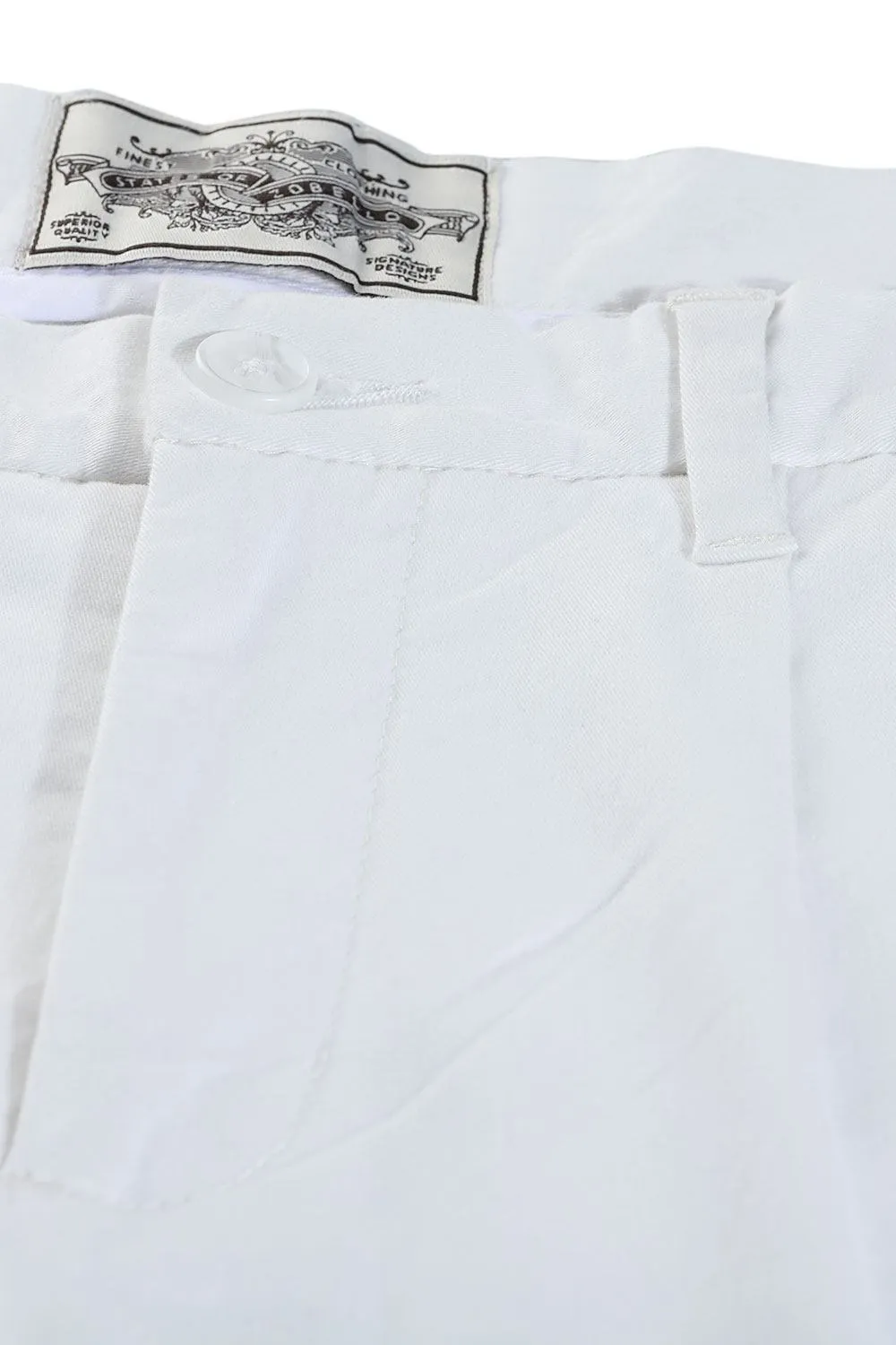 Twill White Chino Shorts
