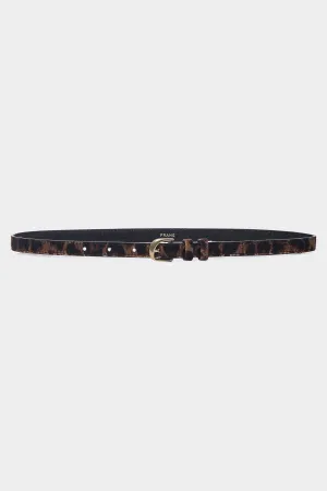 Twist Buckle Belt in Leopard Multi