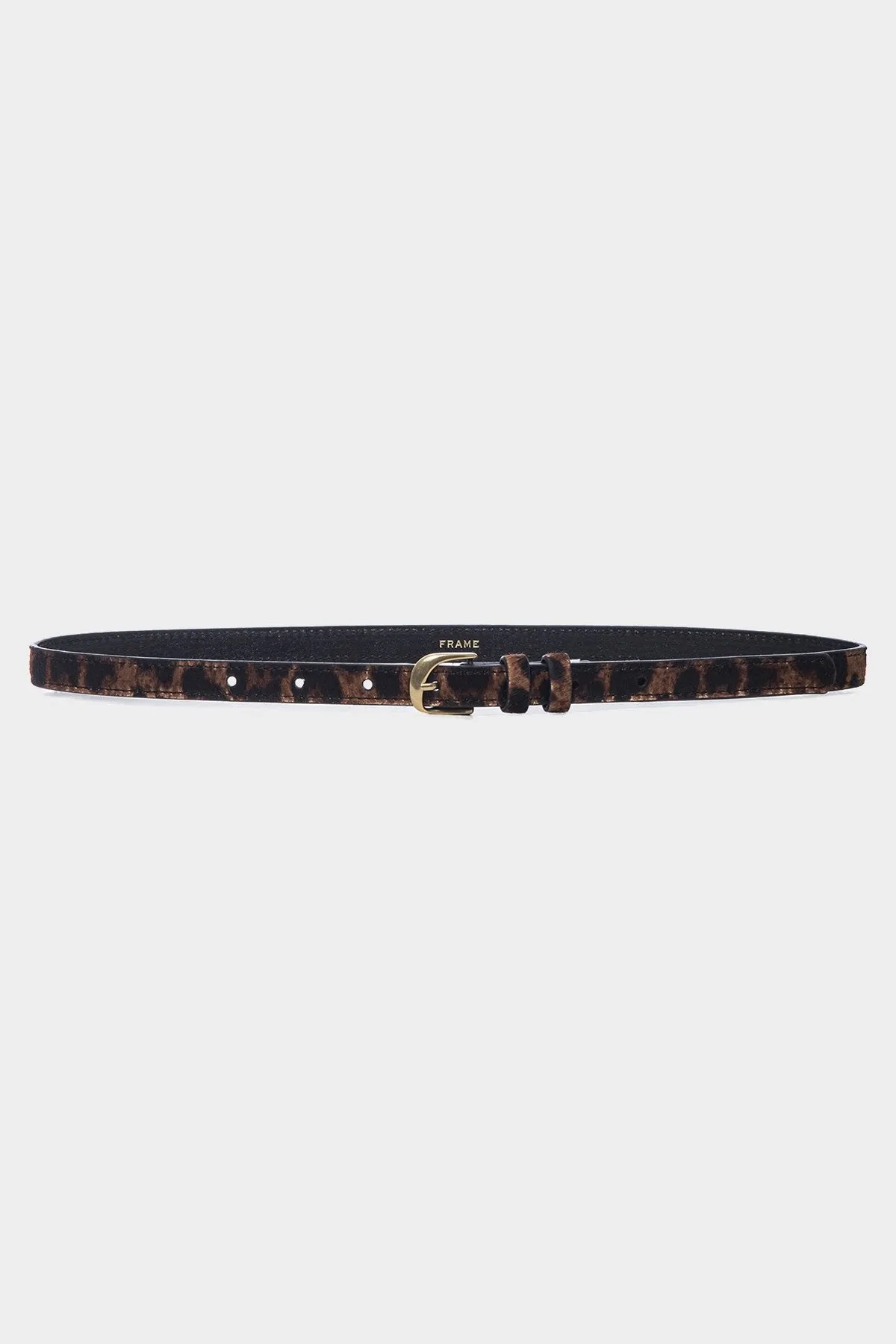 Twist Buckle Belt in Leopard Multi