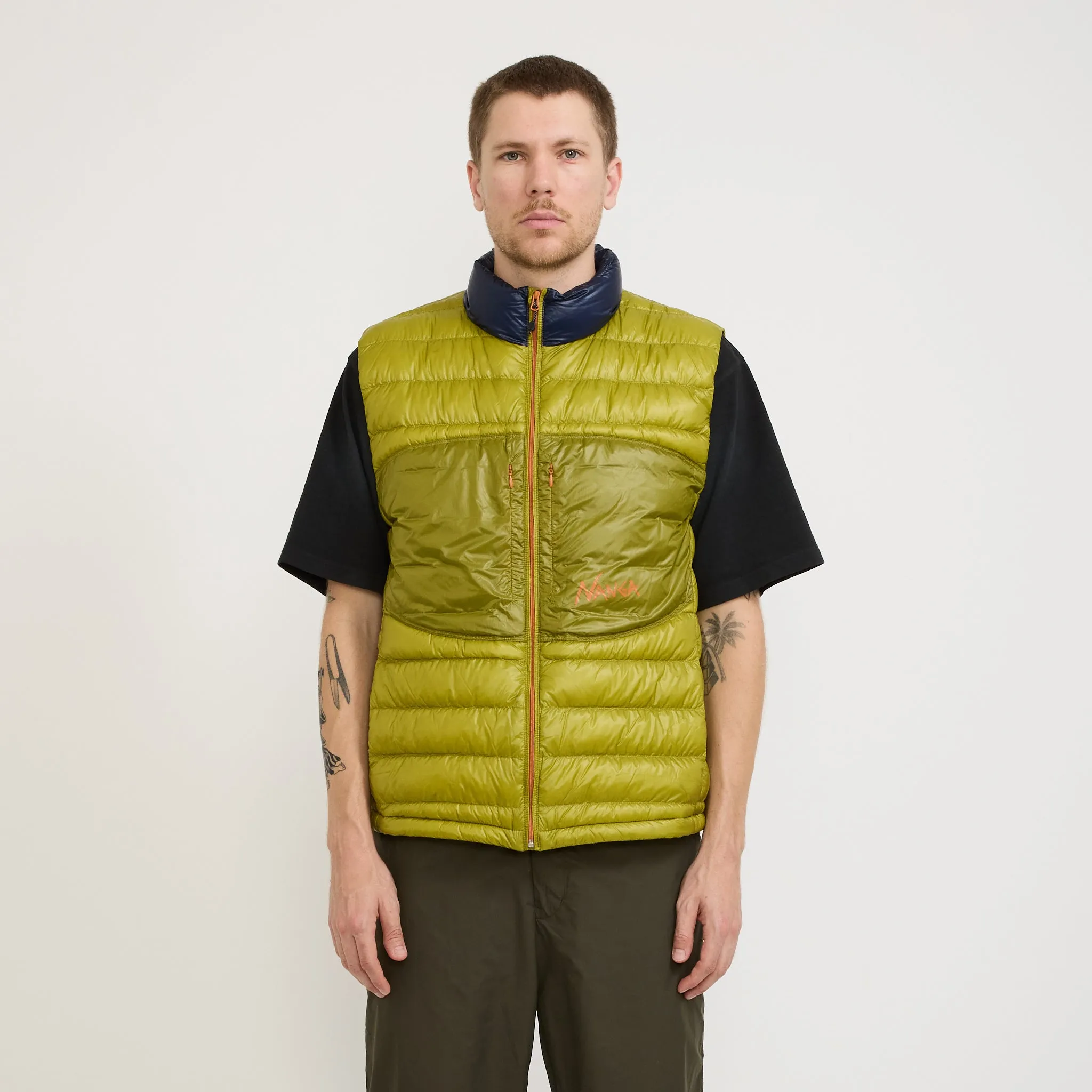 Ultralight Down Vest Packable Lime