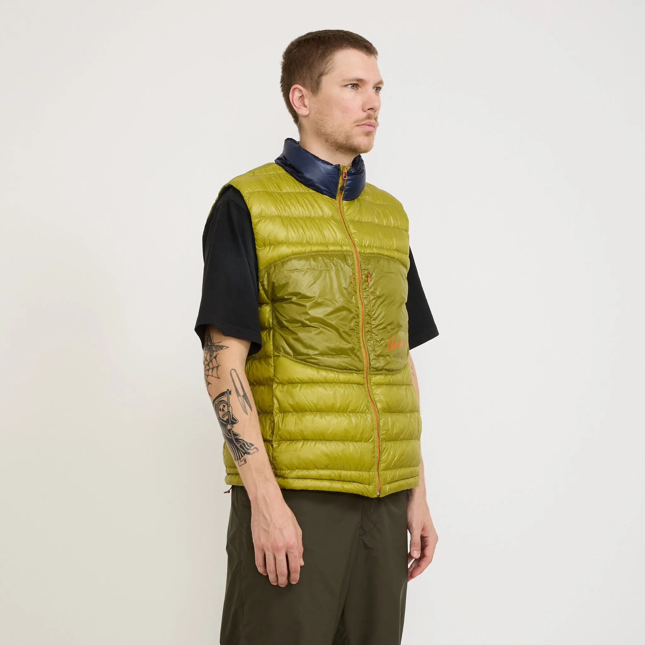 Ultralight Down Vest Packable Lime