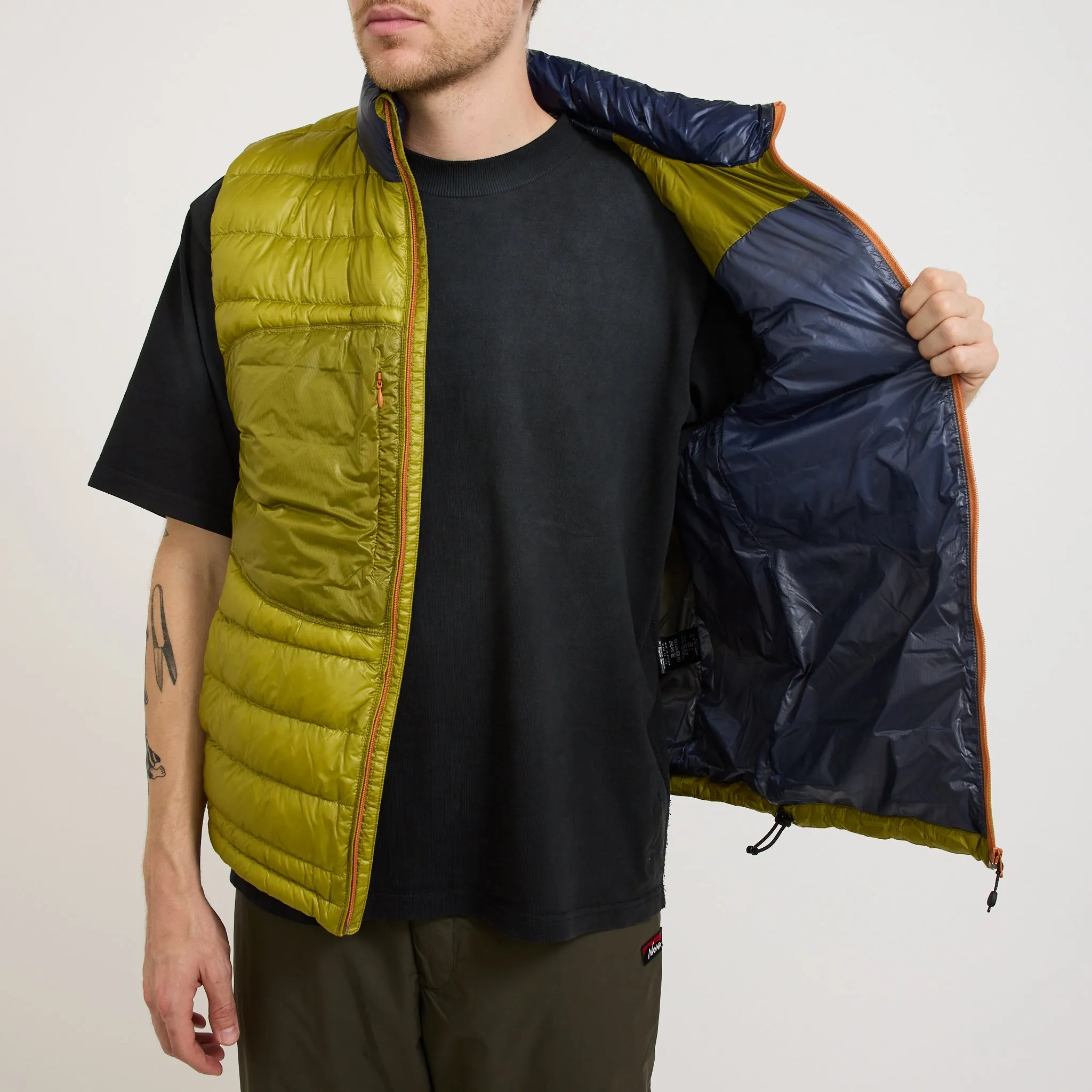 Ultralight Down Vest Packable Lime