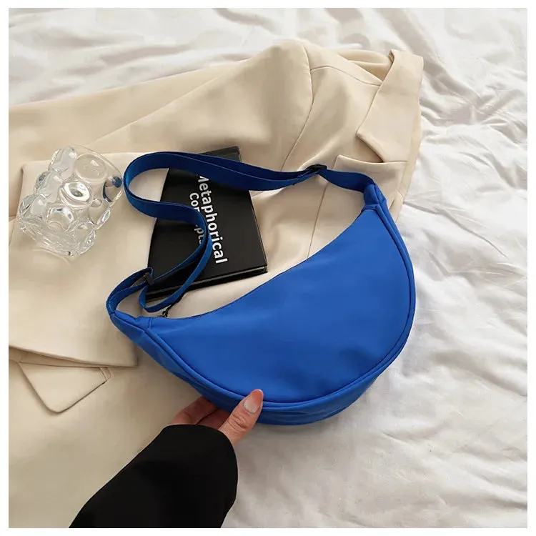 Upgraded Version Simple Design Women's Messenger Bag Nylon Hobos Small Shoulder Bags Vintage