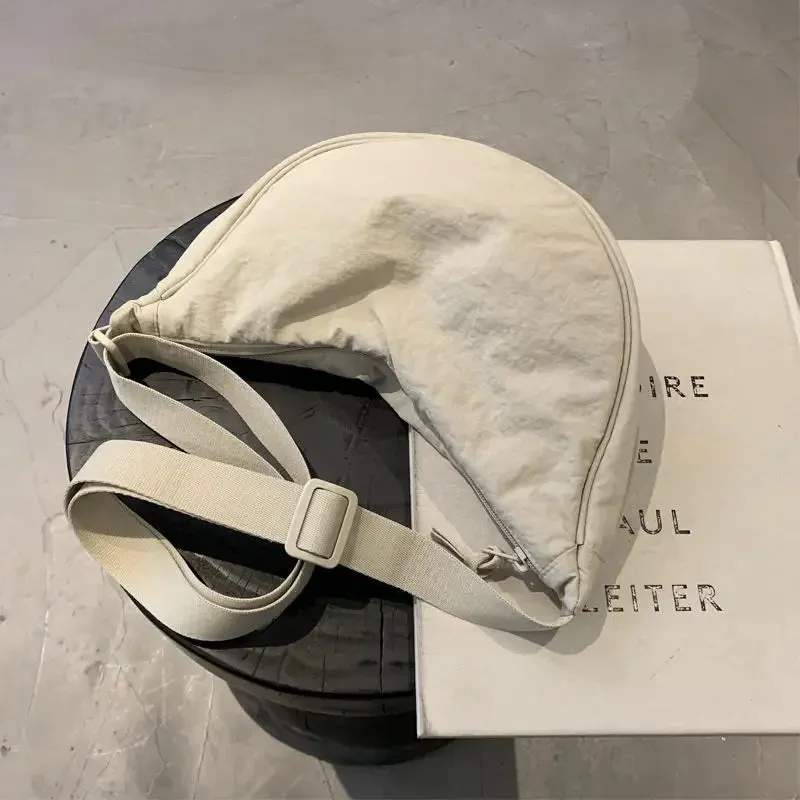 Upgraded Version Simple Design Women's Messenger Bag Nylon Hobos Small Shoulder Bags Vintage