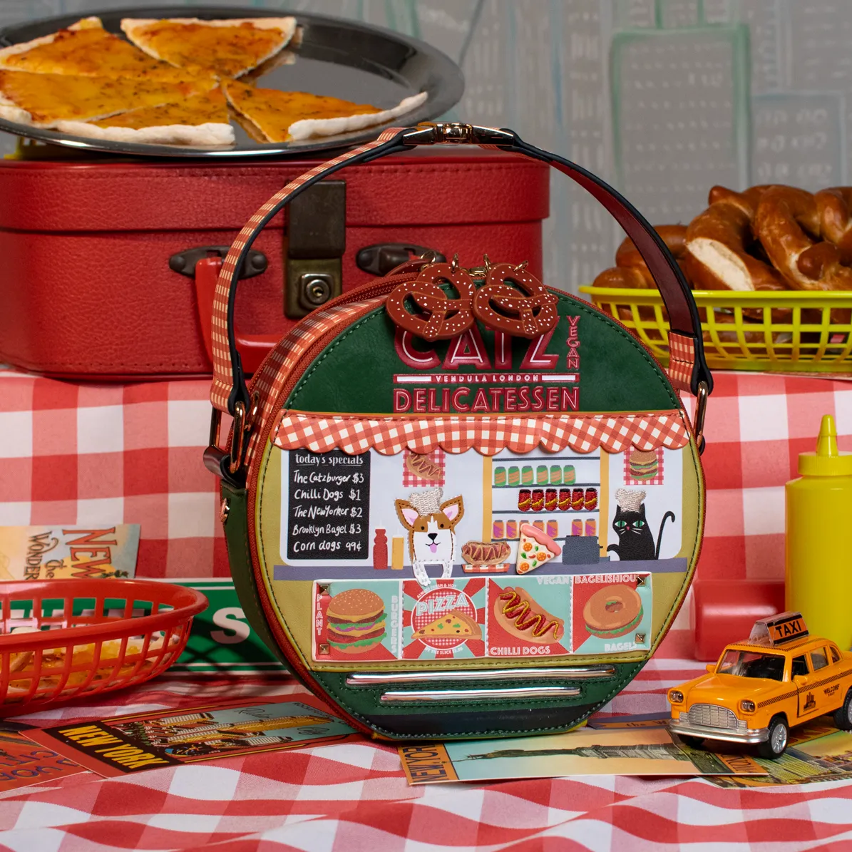 Vendula New York City Cats & Corgis Hetty Bag
