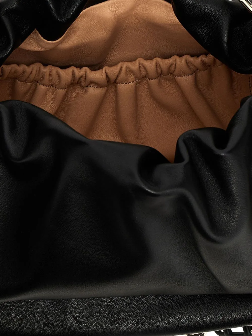 Viv choc medium leather hobo bag