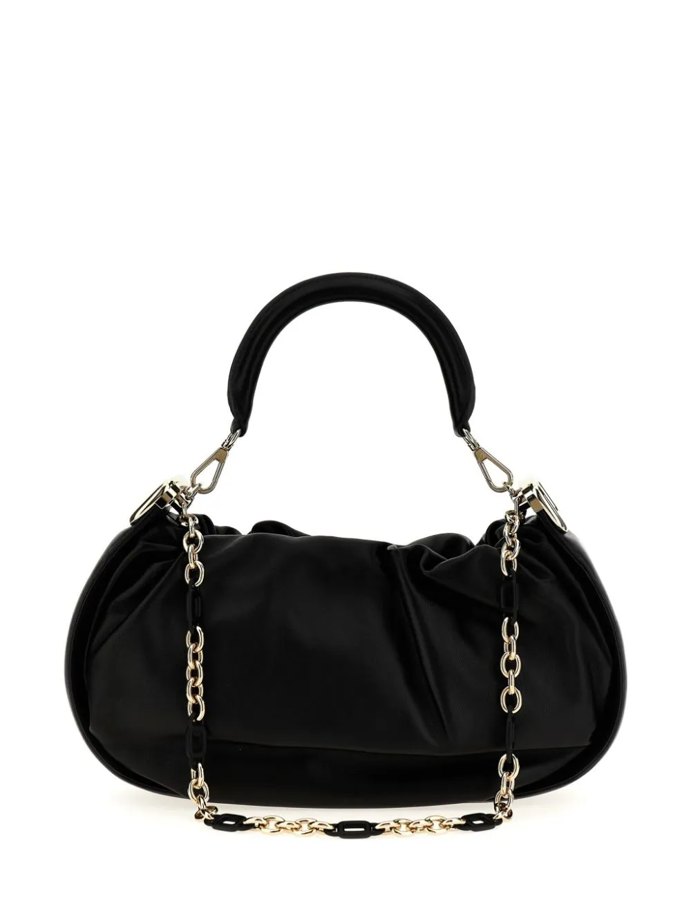 Viv choc medium leather hobo bag