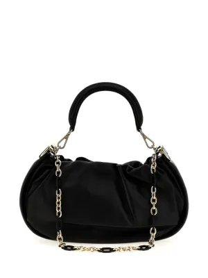Viv choc medium leather hobo bag