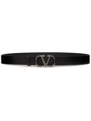 Vlogo signature leather belt