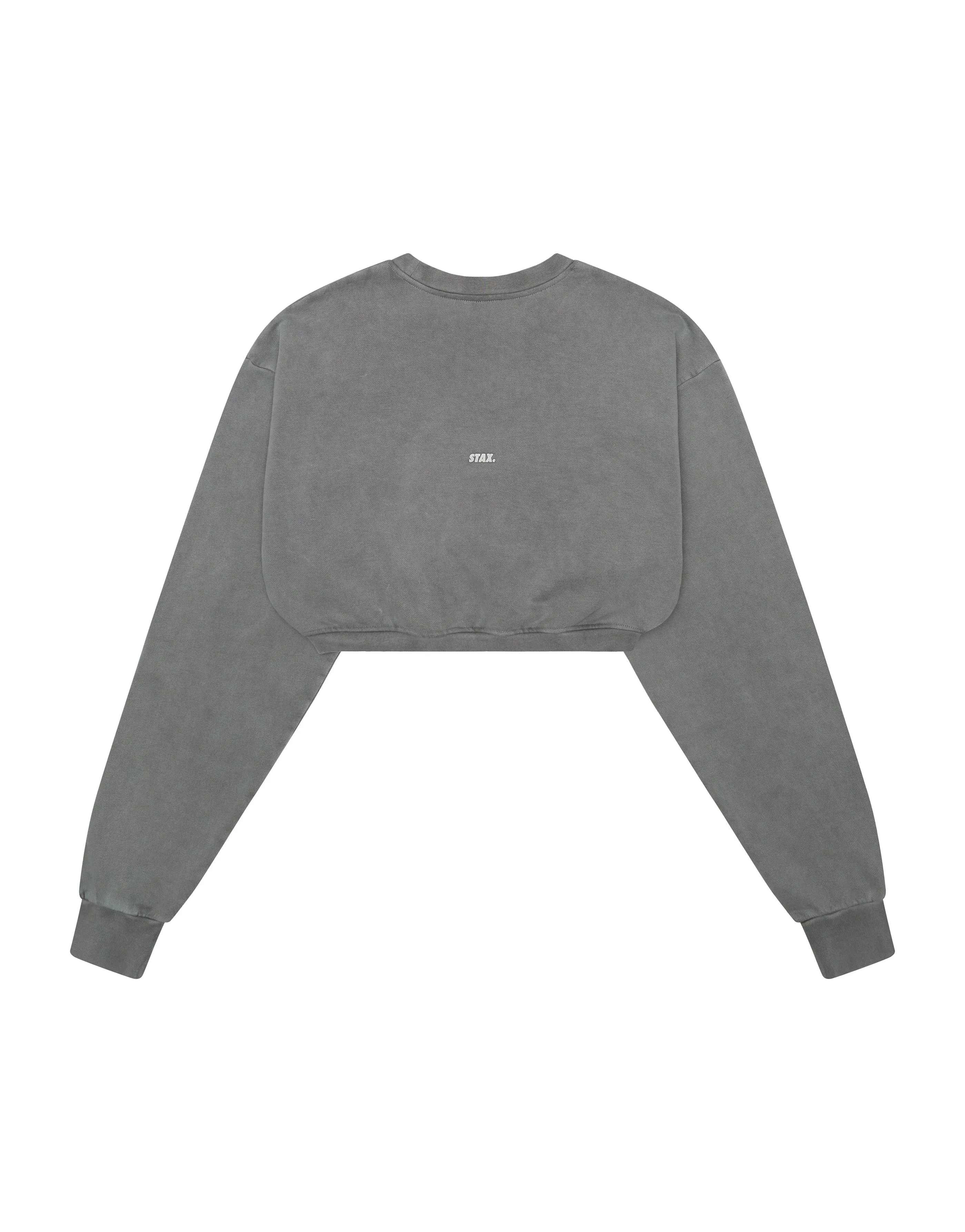 W23 Cropped Crew Neck- Stone