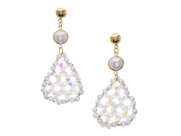 Water Drop Crystal Drop Earrings