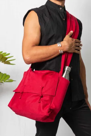 Weekend Messenger Bag Red