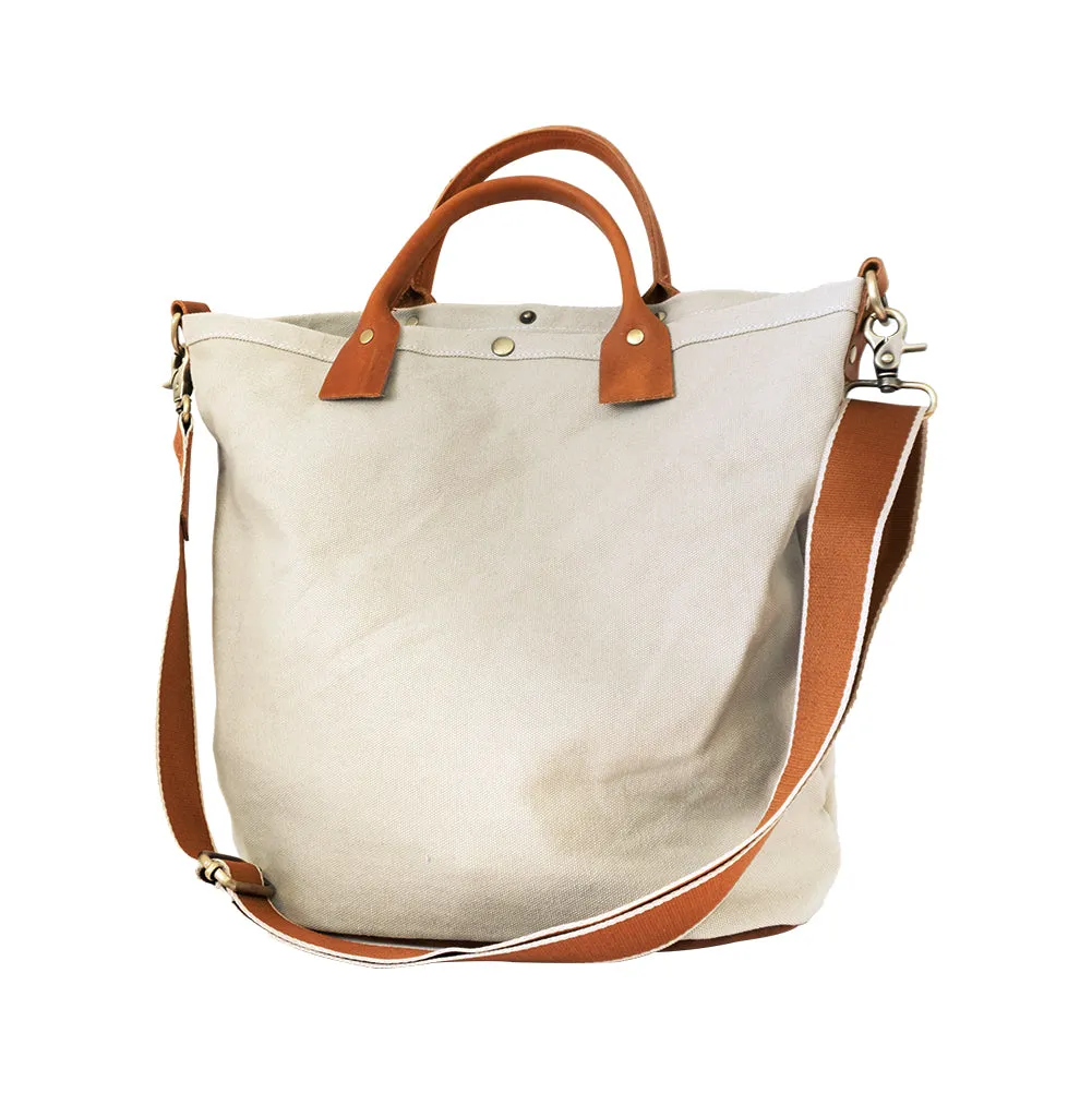 White Gray Canvas Tote Handbags Best Canvas Tote Bags Women's Canvas Tote Bags