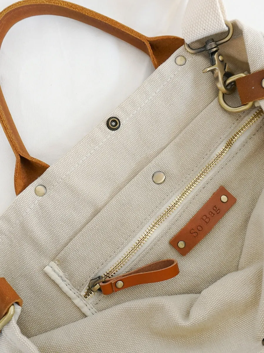 White Gray Canvas Tote Handbags Best Canvas Tote Bags Women's Canvas Tote Bags