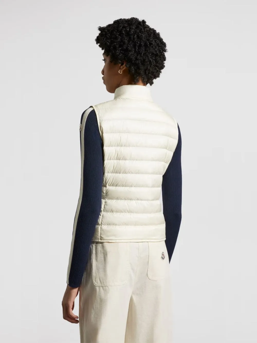 White Liane Packable Down Gilet
