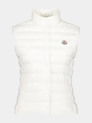 White Liane Packable Down Gilet