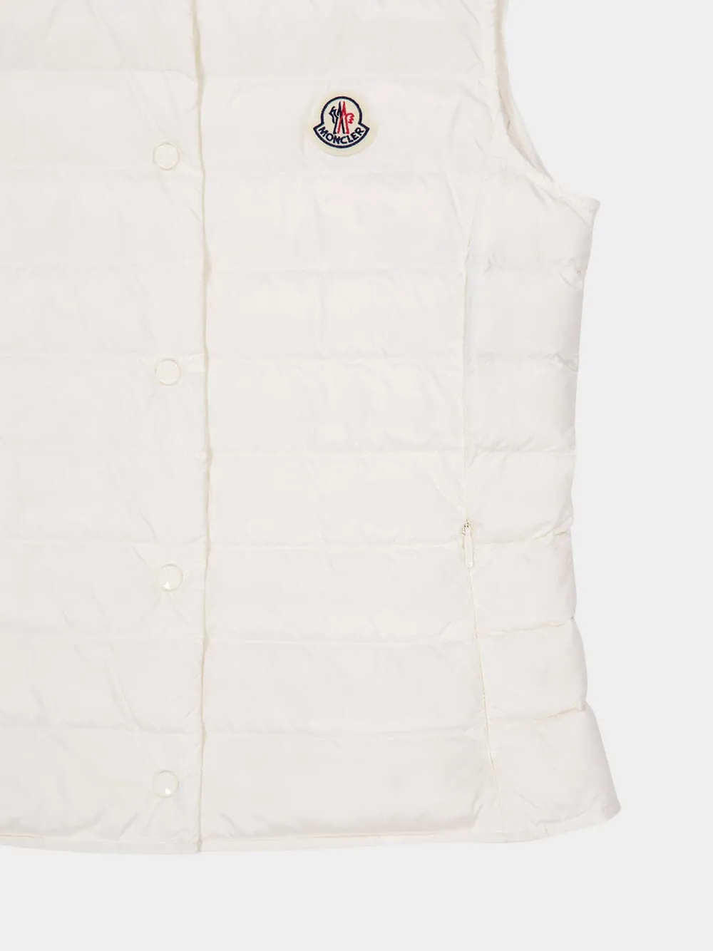White Liane Packable Down Gilet