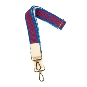 Wholesale: Woven Bag Strap Cobalt Blue/Red