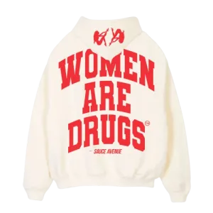 Women Are Drugs V2 (Red) | Heavyweight Off White Hoodie