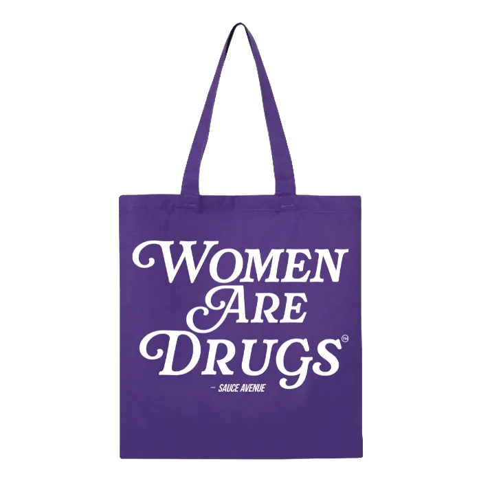 Women Are Drugs® (WH) | Large Canvas Tote