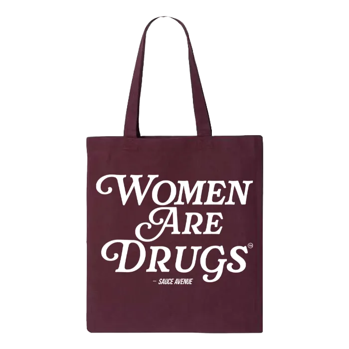 Women Are Drugs® (WH) | Large Canvas Tote
