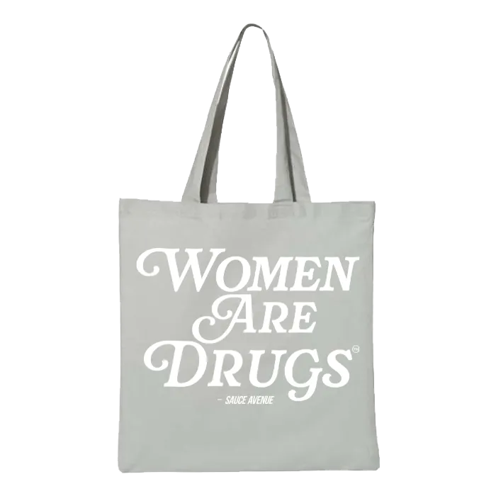 Women Are Drugs® (WH) | Large Canvas Tote
