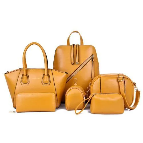 Women Bag Set Leather Handbags