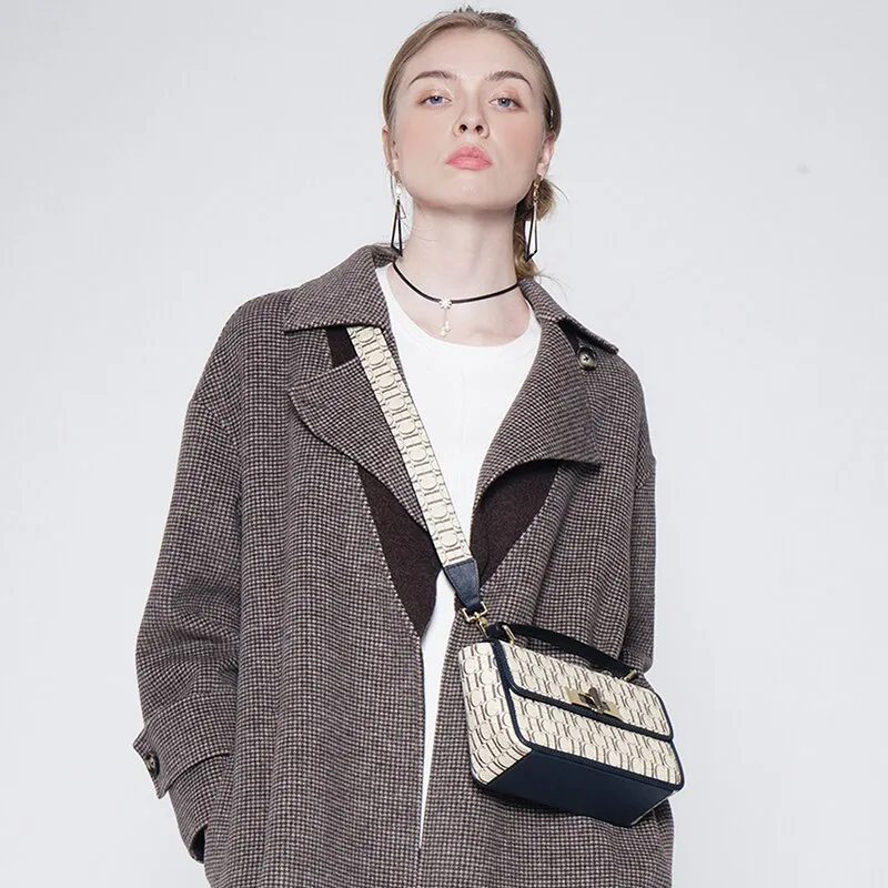 Women Handbags Crossbody Beige and Red